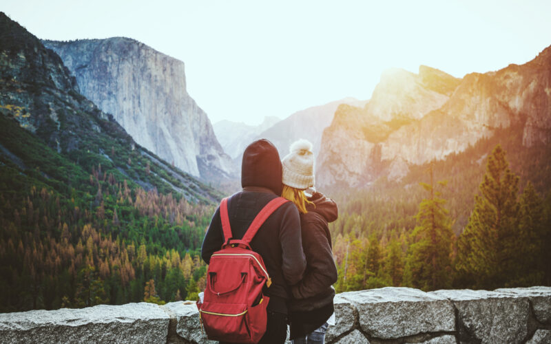 wanderlust, adventure, yosemite, couple, love, california, explore, lovers, retro, vintage, backpack, instagram, mountains, nature, relationship, romantic, sunset, travel, usa, vsco, wilderness, adult, date, dating, forest, freedom, girl, happy, honeymoon, landscape, lifestyle, man, people, romance, trees, vacation, valley, woman, young, holding hands, national park, road trip, sierra nevada, travel destination, tunnel view, united states, united states of america, yosemite national park, yosemite valley, Backpack, Bag, Human, Outdoors, Person